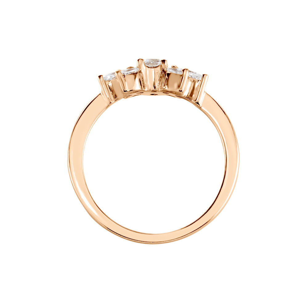 Bague Davena Argent Rose Oxyde De Zirconium - Bijoux fantaisie Femme | Marc Orian