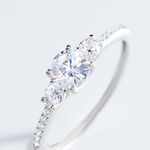 Bague Mallory Argent Blanc Oxyde De Zirconium - Bijoux fantaisie Femme | Marc Orian