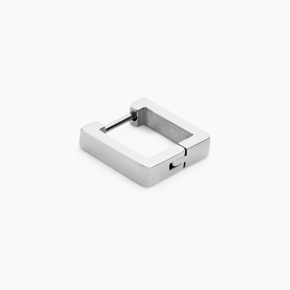 Créole Unitaire Amalfi Acier Blanc - Piercings d'oreilles Homme | Marc Orian