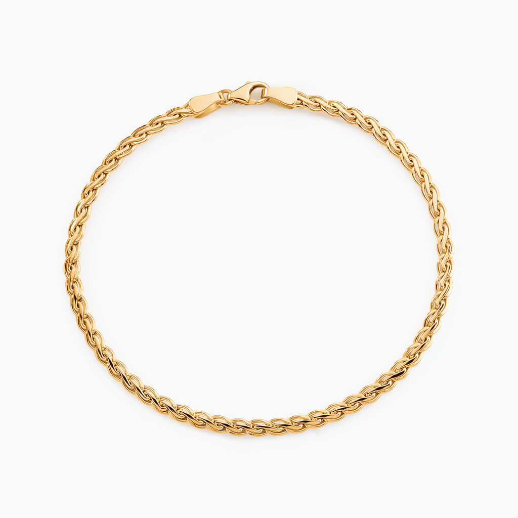 Bracelet Jayna Maille Palmier Or Jaune - Bracelets mailles Femme | Marc Orian