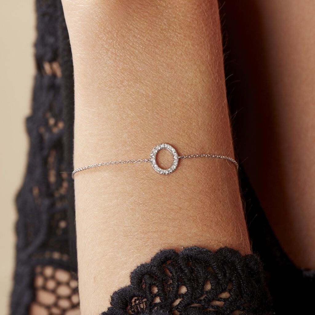 Bracelet Argent Umbria Oxydes De Zirconium - Bracelets chaînes Femme | Marc Orian