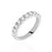 Demi Alliance Pristina Or Blanc Diamant Synthétique - Alliances avec pierres Femme | Marc Orian