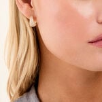 Cr&eacute;oles Shiny Bold Plaqu&eacute; Or Jaune Oxyde De Zirconium - Cr&eacute;oles Femme | Marc Orian