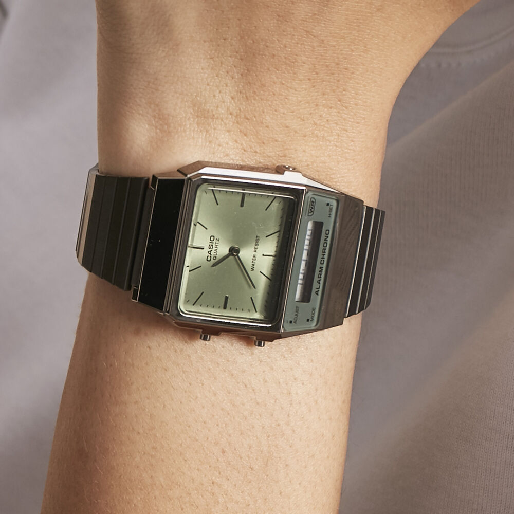 Montre Casio Collection Vintage Edgy Vert - Montres étanches  | Marc Orian