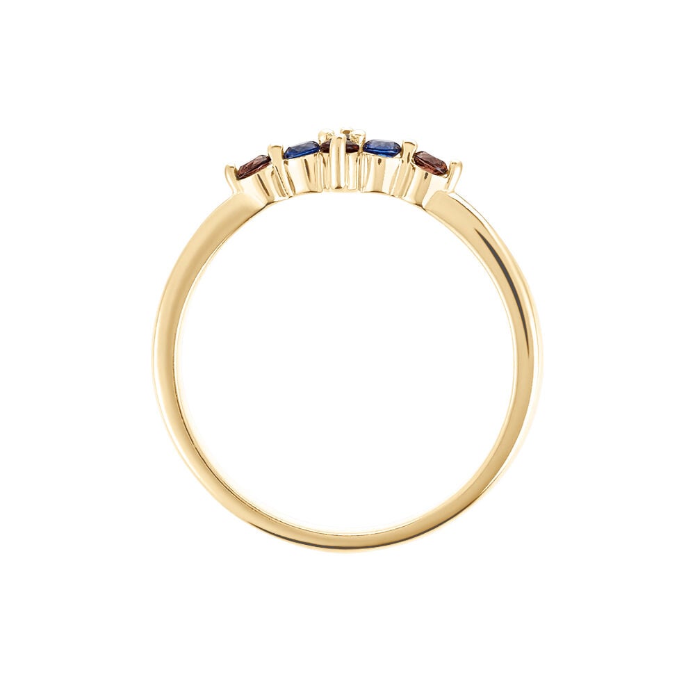 Bague Laeticia Plaqu&eacute; Or Dor&eacute; Pierres De Synth&egrave;ses - Bijoux fantaisie Femme | Marc Orian