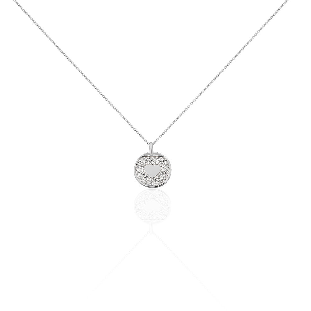Collier Ivany Argent Blanc Oxyde De Zirconium - Colliers avec pierres Femme | Marc Orian