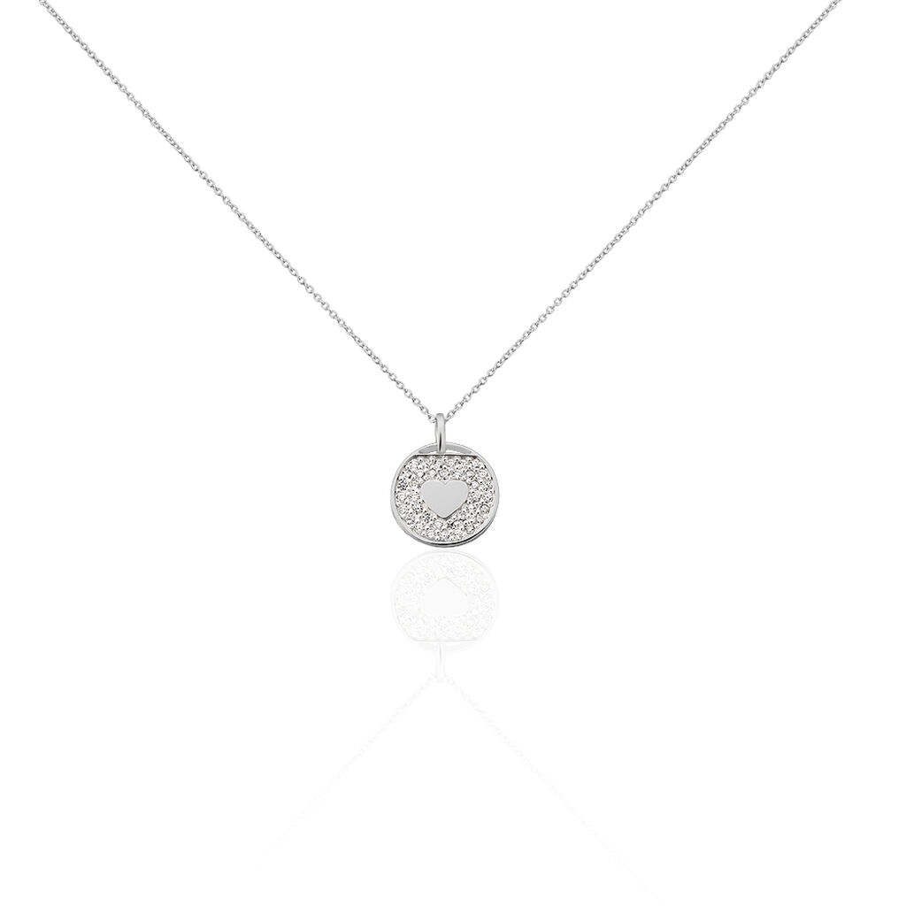 Collier Ivany Argent Blanc Oxyde De Zirconium - Colliers avec pierres Femme | Marc Orian