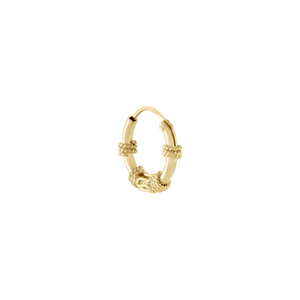 Créole Unitaire Wadim Plaqué Or Jaune - Piercings d'oreilles Homme | Marc Orian
