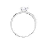 Bague Solitaire Cesarine Or Blanc Oxyde De Zirconium - Solitaires Femme | Marc Orian