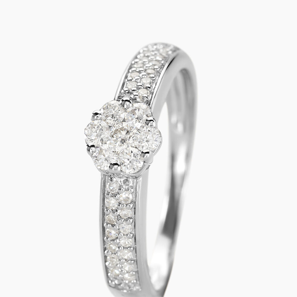 Bague Praya Or Blanc Diamant - Bagues fian&ccedil;ailles Femme | Marc Orian
