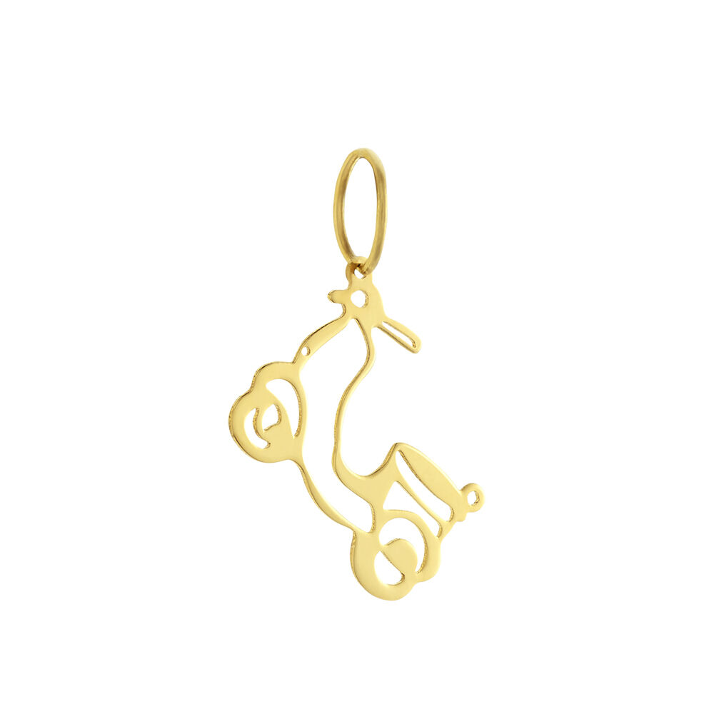 Pendentif Julius Scooter Or Jaune - Pendentifs Famille | Marc Orian