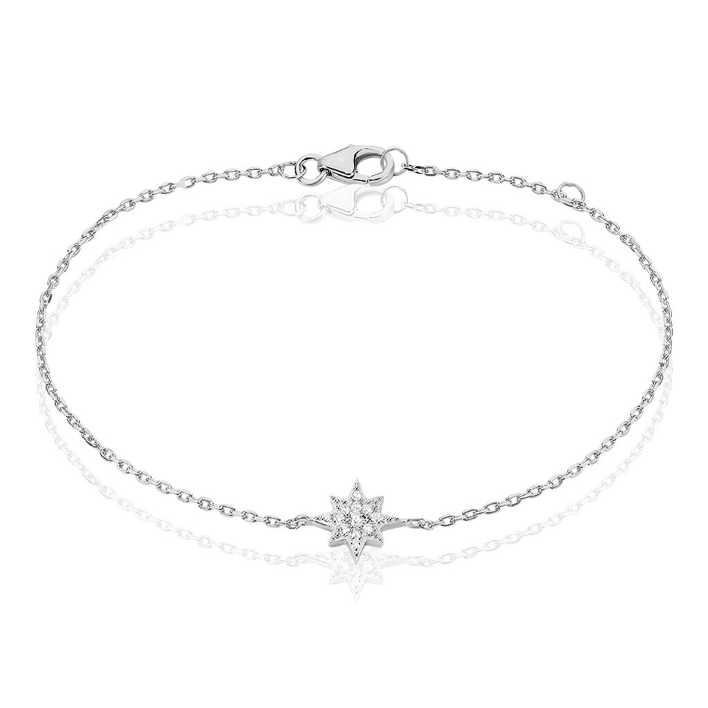 Bracelet Layana Argent Blanc Oxyde De Zirconium - Bracelets chaînes Femme | Marc Orian
