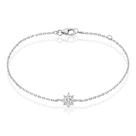 Bracelet Layana Argent Blanc Oxyde De Zirconium - Bracelets chaînes Femme | Marc Orian