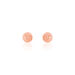 Boucles D'oreilles Puces Fidelia Boule Diamantee Or Rose - Puces Femme | Marc Orian