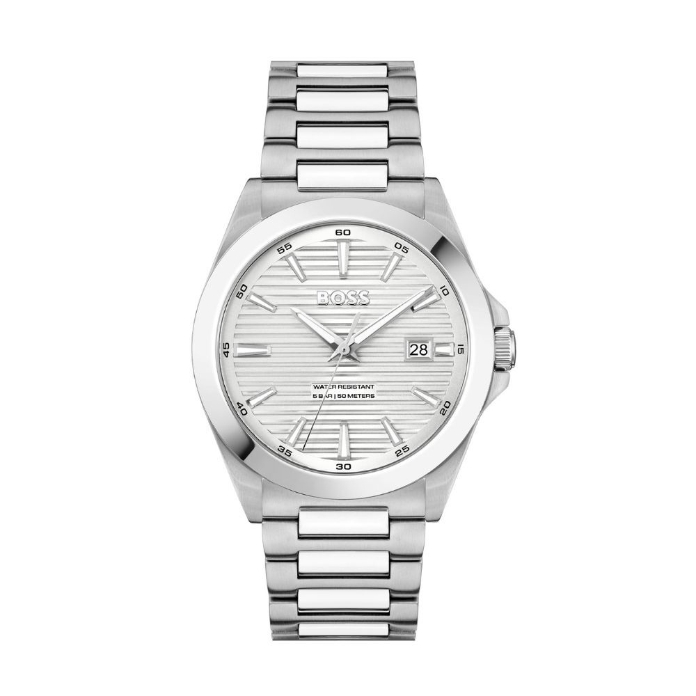 Montre Boss Strike Blanc - Fête des pères Homme | Marc Orian