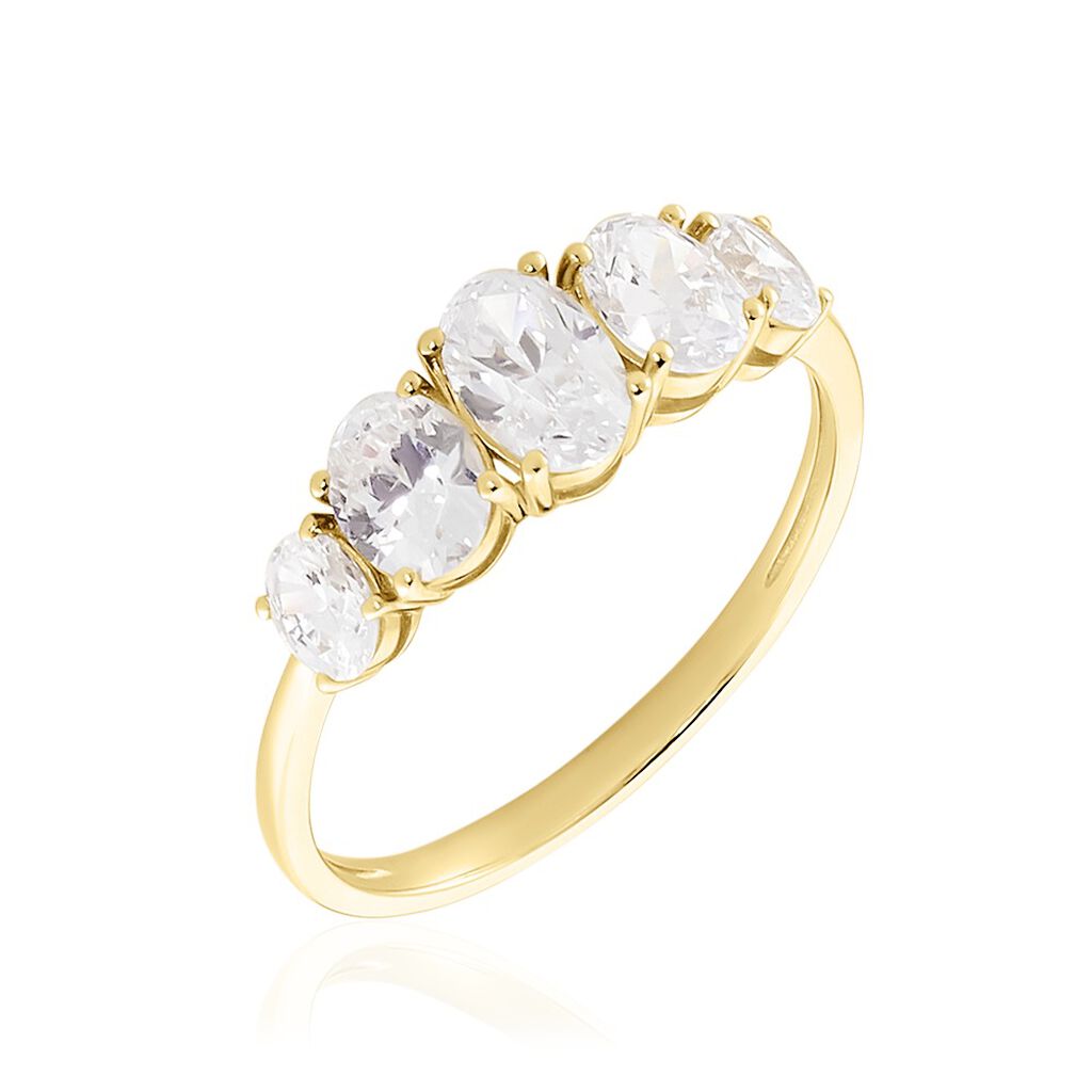 Bague Astarte Or Jaune Oxyde De Zirconium - Solitaires Femme | Marc Orian