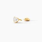 Boucles D'oreilles Puces Leidi Or Jaune Oxyde De Zirconium - Puces Famille | Marc Orian