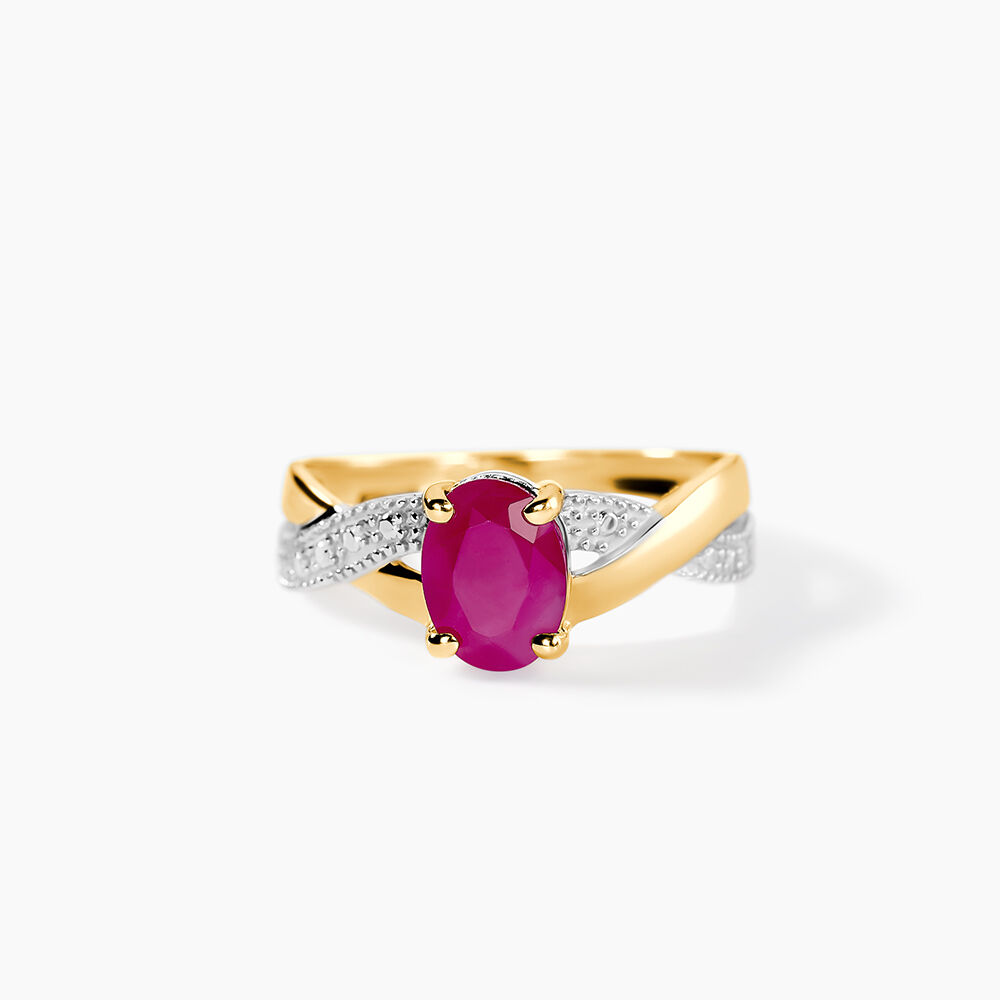 Bague Or Jaune Candice Rubis - Bagues vintage Femme | Marc Orian