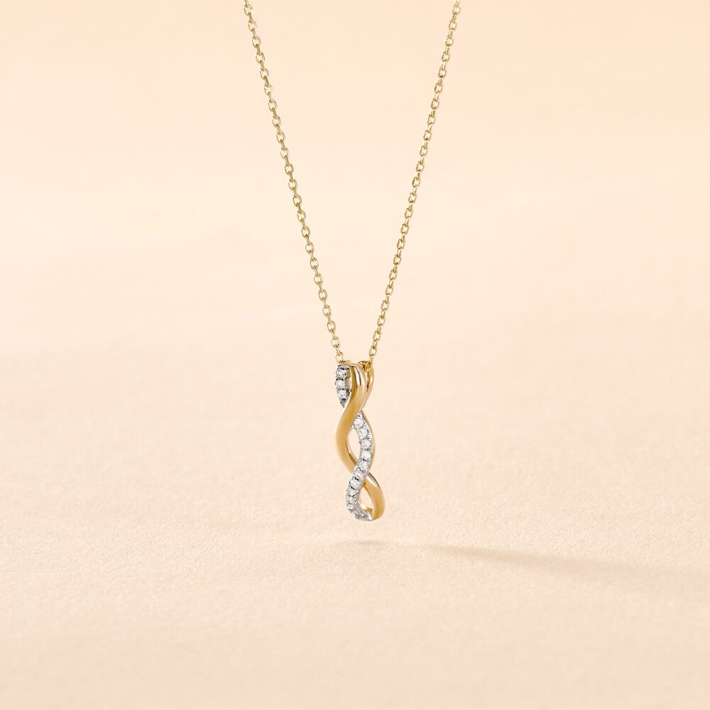 Collier Nucia Or Jaune Diamant - Colliers avec pierres Femme | Marc Orian
