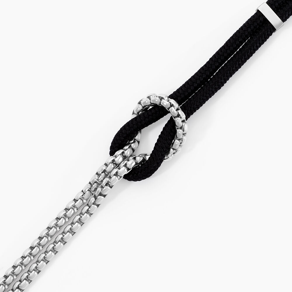 Bracelet Thymeo Acier Blanc - Bracelets cordons Homme | Marc Orian