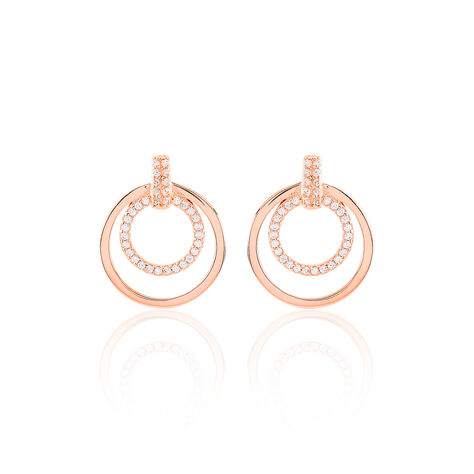 Boucles D'oreilles Pendantes Silvana Argent Rose Oxyde De Zirconium - Pendantes Femme | Marc Orian