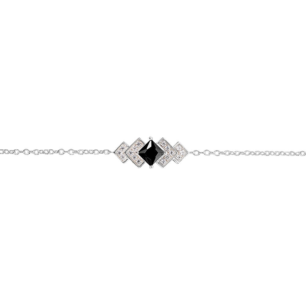 Bracelet Maymana Argent Blanc Oxyde De Zirconium - Bracelets chaînes Femme | Marc Orian