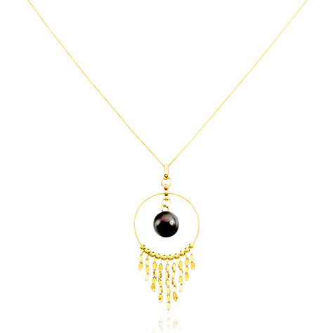 Collier Cercle Or Jaune Perle De Culture De Tahiti - Colliers Femme | Marc Orian