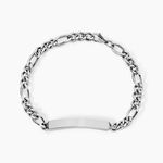 Bracelet Identit&eacute; Acier Blanc Jimmy - Gourmettes Homme | Marc Orian