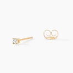 Boucles D'oreilles Puces Aphrodite Or Jaune Diamant - Puces Famille | Marc Orian