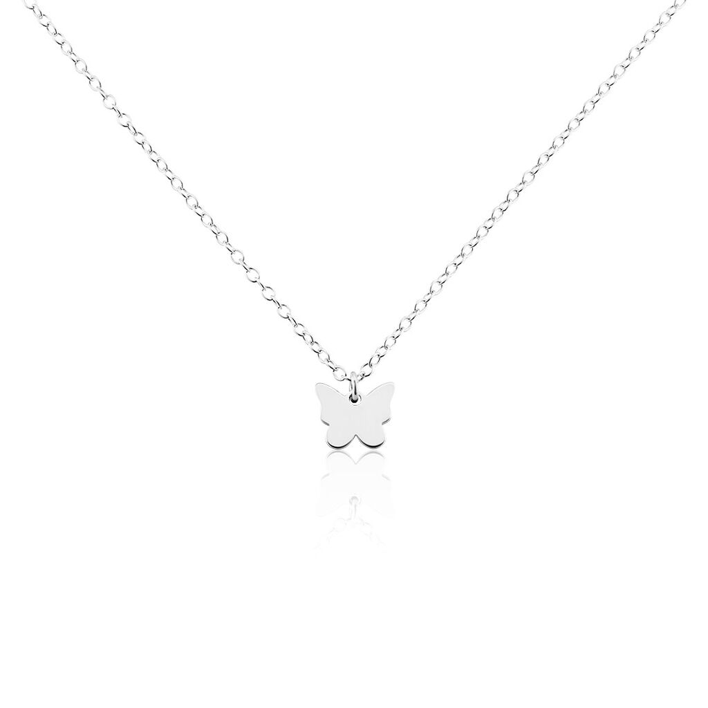 Collier Papilio Argent Blanc - Colliers ras du cou Femme | Marc Orian