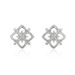 Boucles D'oreilles Puces Vasya Or Blanc Diamant - Puces Femme | Marc Orian