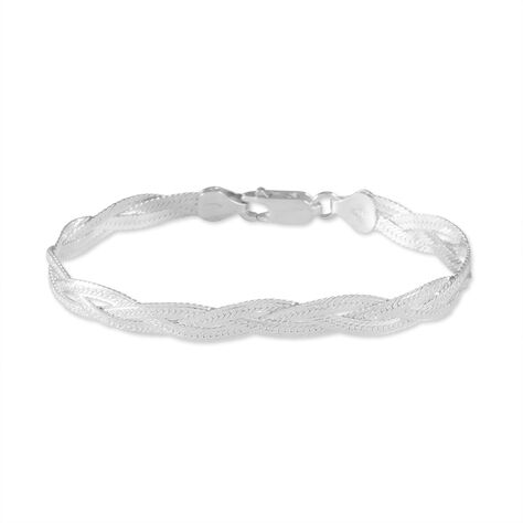 Bracelet Elae Argent Blanc - Bracelets mailles Femme | Marc Orian