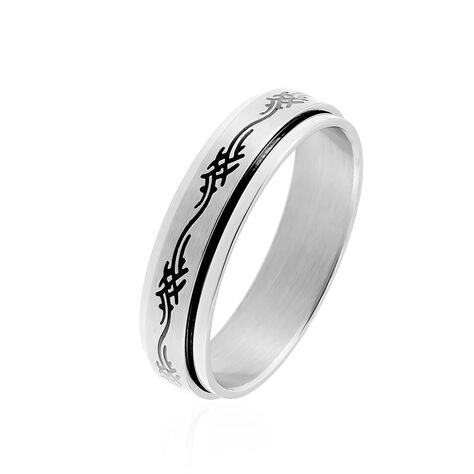 Bague Acier Blanc Lucas - Bagues grosses Femme | Marc Orian