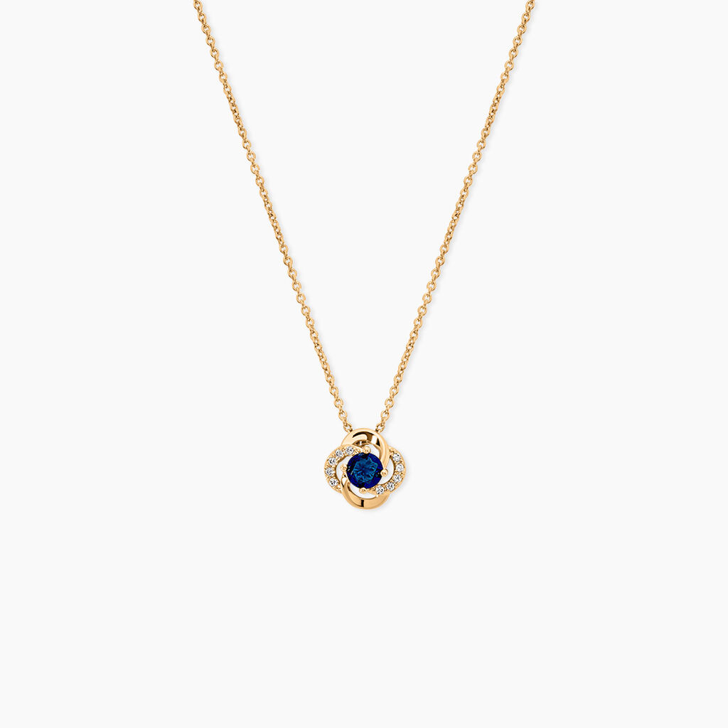 Collier Jaana Plaqu&eacute; Or Jaune Verre Oxyde De Zirconium - Colliers avec pierres Femme | Marc Orian