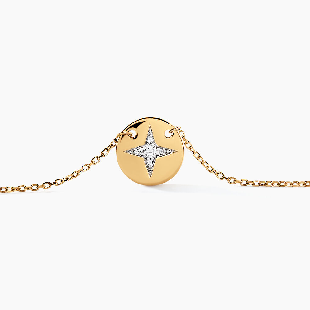 Collier Titus Or Jaune Diamant - Colliers avec pierres Femme | Marc Orian