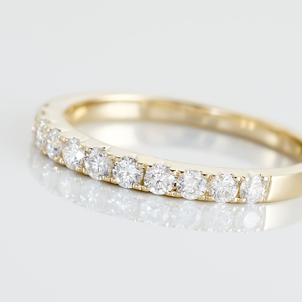 Alliance Pristina Or Jaune Diamant - Alliances avec pierres Femme | Marc Orian