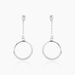 Boucles D'oreilles Pendantes Amma Argent Blanc Oxyde De Zirconium - Pendantes Femme | Marc Orian
