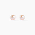 Boucles D'oreilles Puces Ursulina Or Jaune Perle De Culture - Boucles d'oreilles mariage Femme | Marc Orian