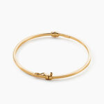Bracelet Jonc Loise Fil Carre Lisse Or Jaune - Bracelets joncs Femme | Marc Orian