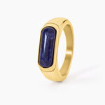 Bague Dannie Acier Jaune Sodalite - Bijoux fantaisie Femme | Marc Orian