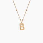 Collier Plaqu&eacute; Or Jaune Lettra - Colliers ete Femme | Marc Orian