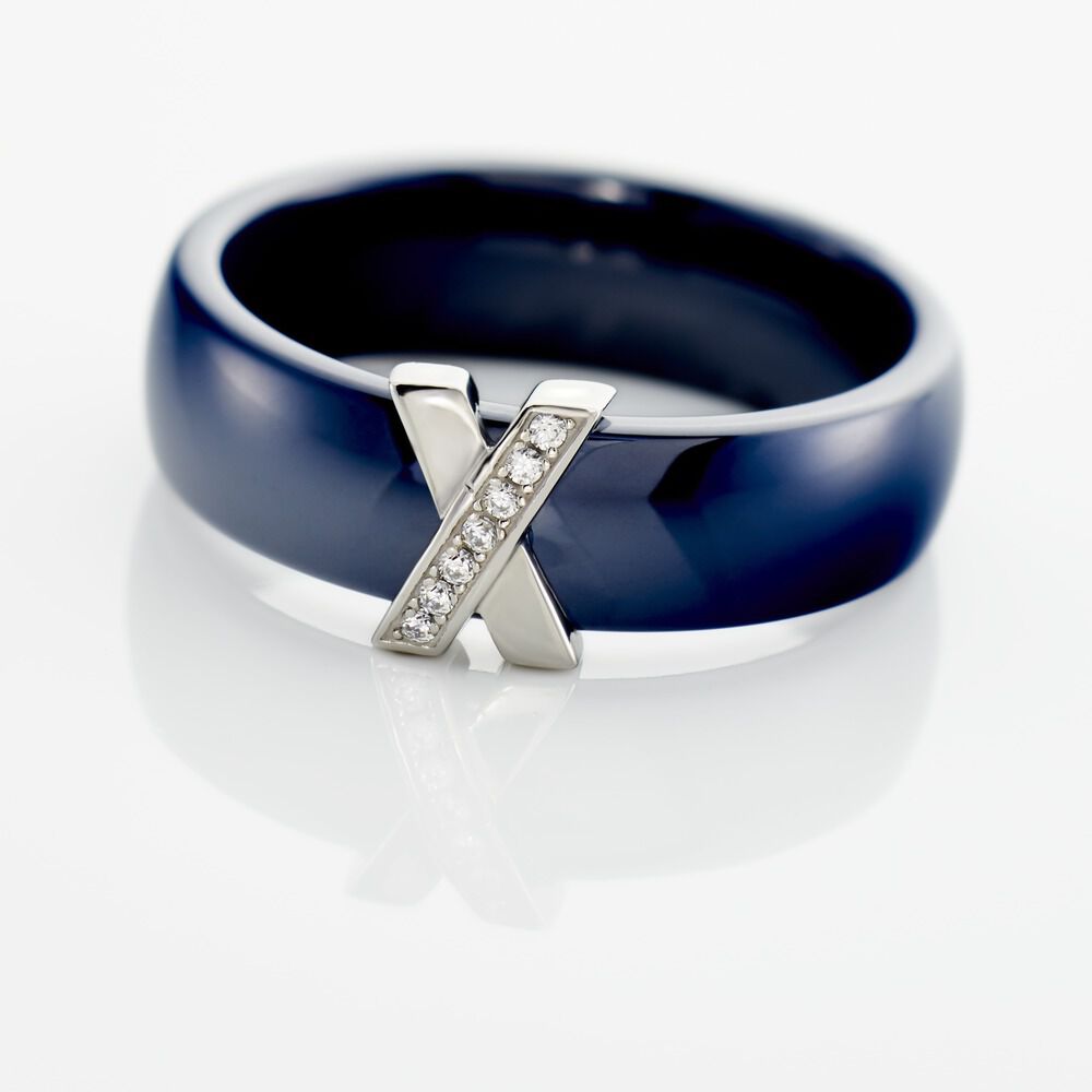 Bague Cronos Argent Blanc Céramique Oxyde - Bagues avec pierre Femme | Marc Orian