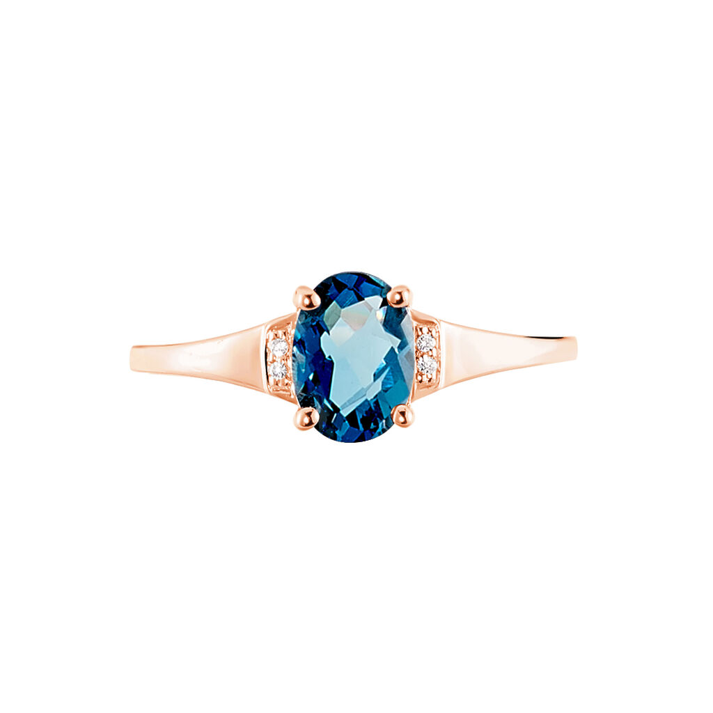 Bague Mathilde Or Rose Topaze Et Oxyde De Zirconium - Bagues Femme | Marc Orian