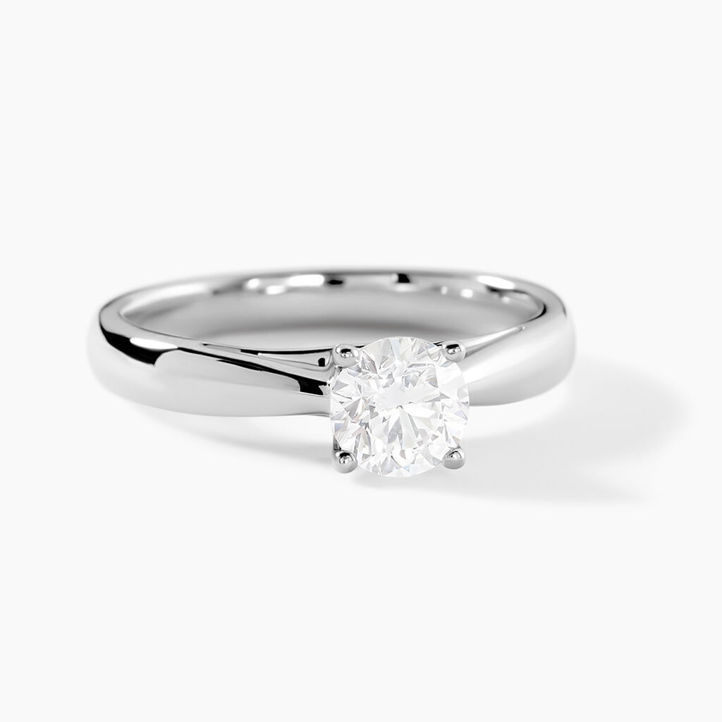 Bague Solitaire Platine Blanc Diamant - Solitaires Femme | Marc Orian