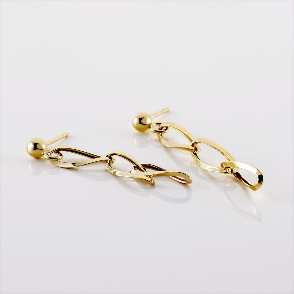 Boucles D'oreilles Pendantes Lianetta Or Jaune - Pendantes Femme | Marc Orian