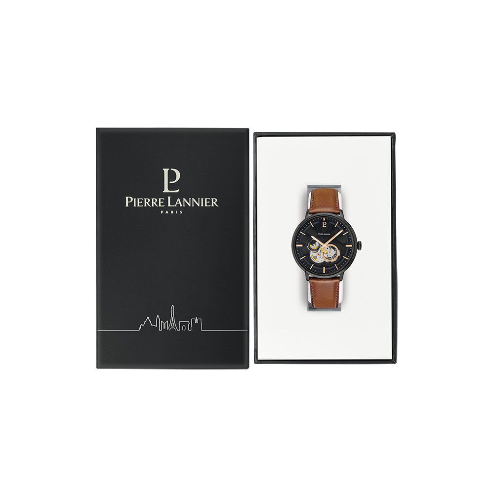 Montre Pierre Lannier Trio Noir - Montres automatiques Homme | Marc Orian
