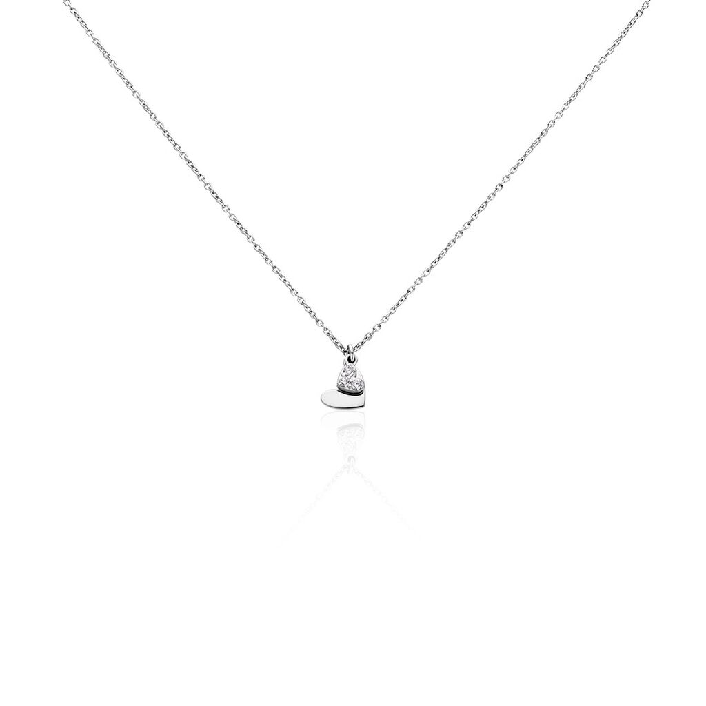 Collier Salli Argent Blanc Oxyde De Zirconium - Colliers avec pierres Femme | Marc Orian