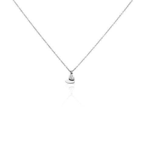 Collier Salli Argent Blanc Oxyde De Zirconium - Colliers avec pierres Femme | Marc Orian