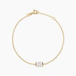 Bracelet Gail Argent Dor&eacute; A L'Or 750/1000 Oxyde De Zirconium - Bracelets cha&icirc;nes Femme | Marc Orian