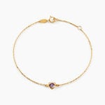 Bracelet Icarus Or Jaune Am&eacute;thyste - Bracelets cha&icirc;nes Femme | Marc Orian